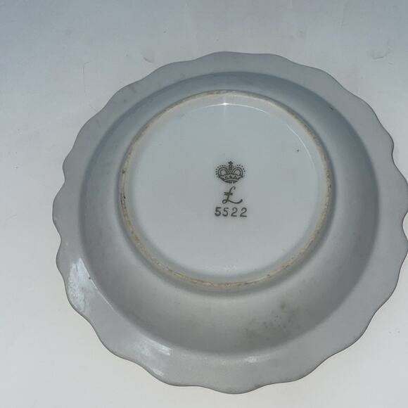 Lefton Pink Floral Miniature Creamer Pitcher w/ Underplate Saucer - Picture 11 of 12